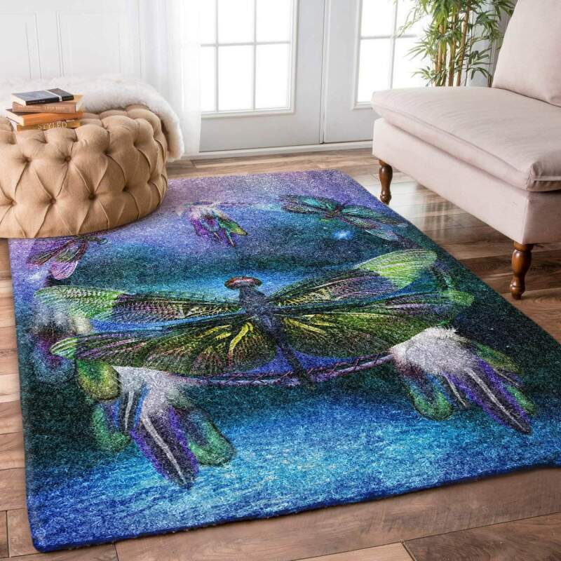 Dragonfly Dreamcatcher Limited Edition Rectangle Rug