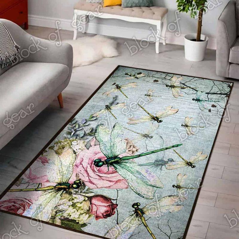 Dragonfly Living Room Limited Edition Rectangle Rug