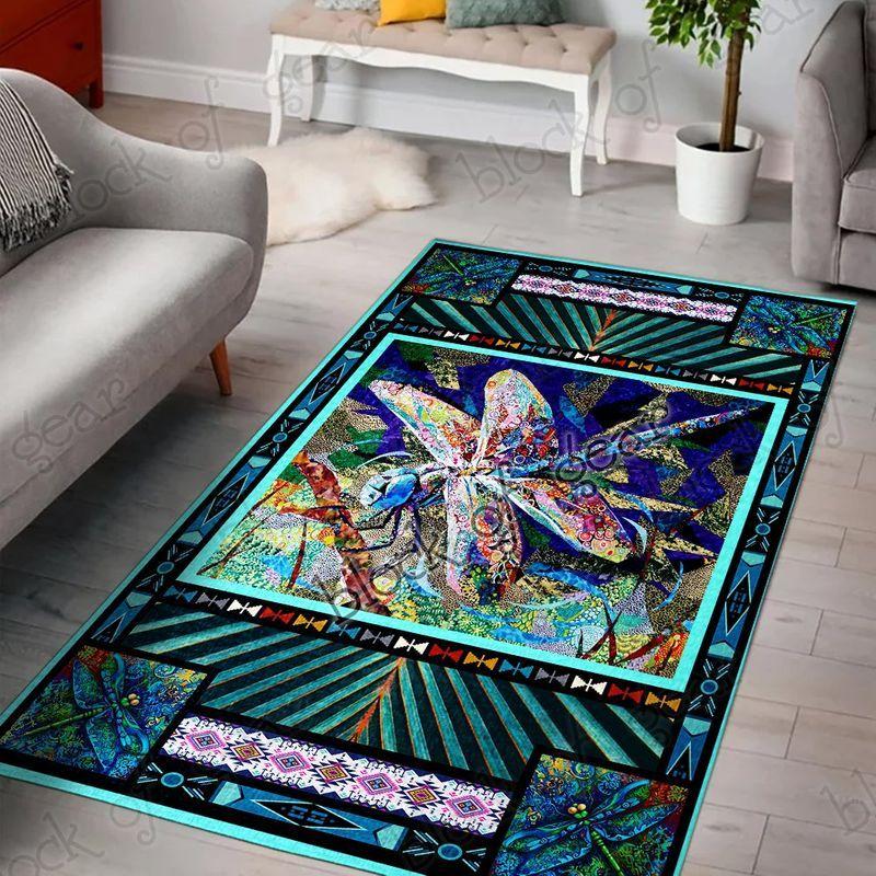 Dragonfly Living Room Rectangle Rug