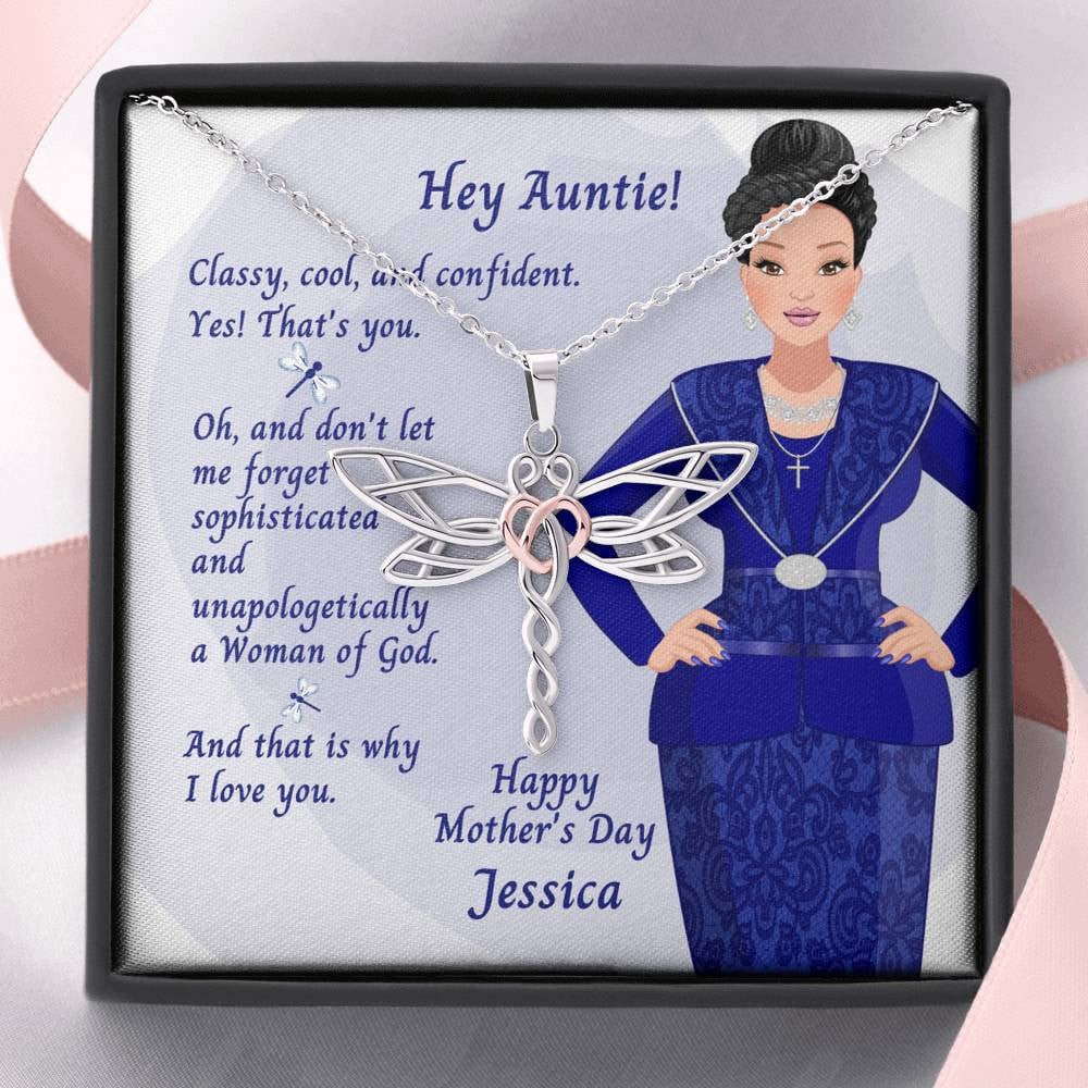 Dragonfly Necklace With Mother’s Day – Hey Auntie