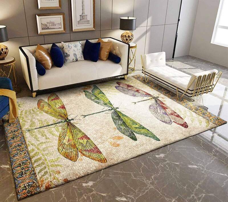 Dragonfly Rectangle Rug