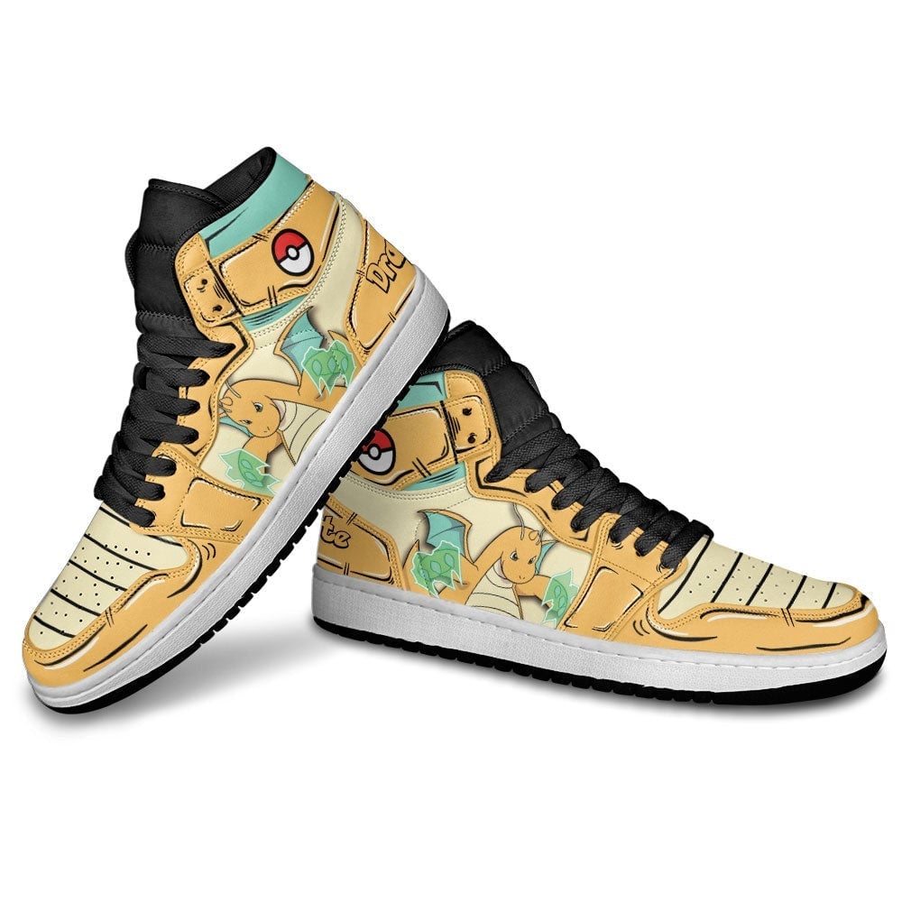 Dragonite JD1s Sneakers Pokemon Anime Shoes, Air Jordan Hightop