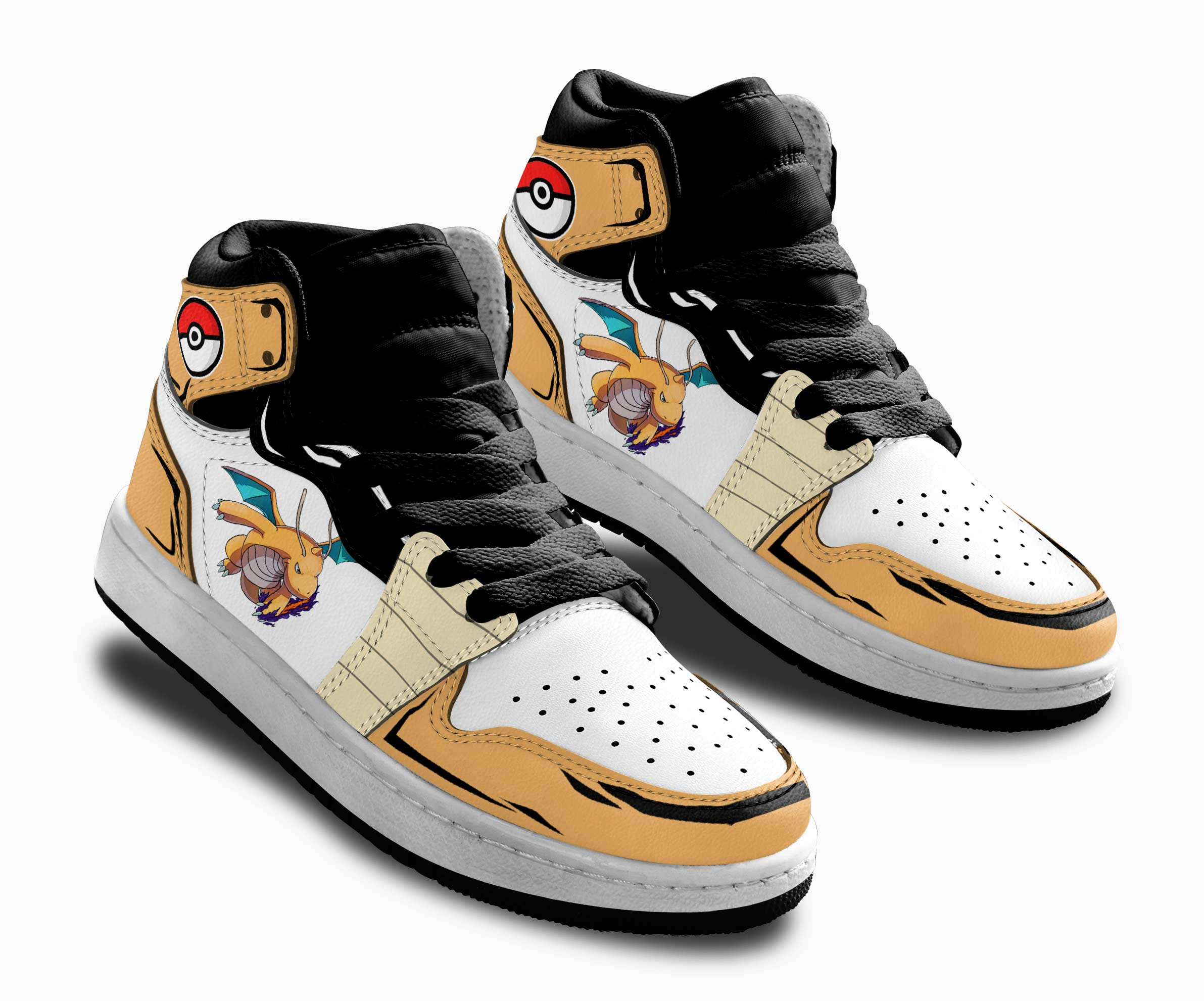 Dragonite Kids Sneakers Custom Anime Pokemon Shoes For Kids