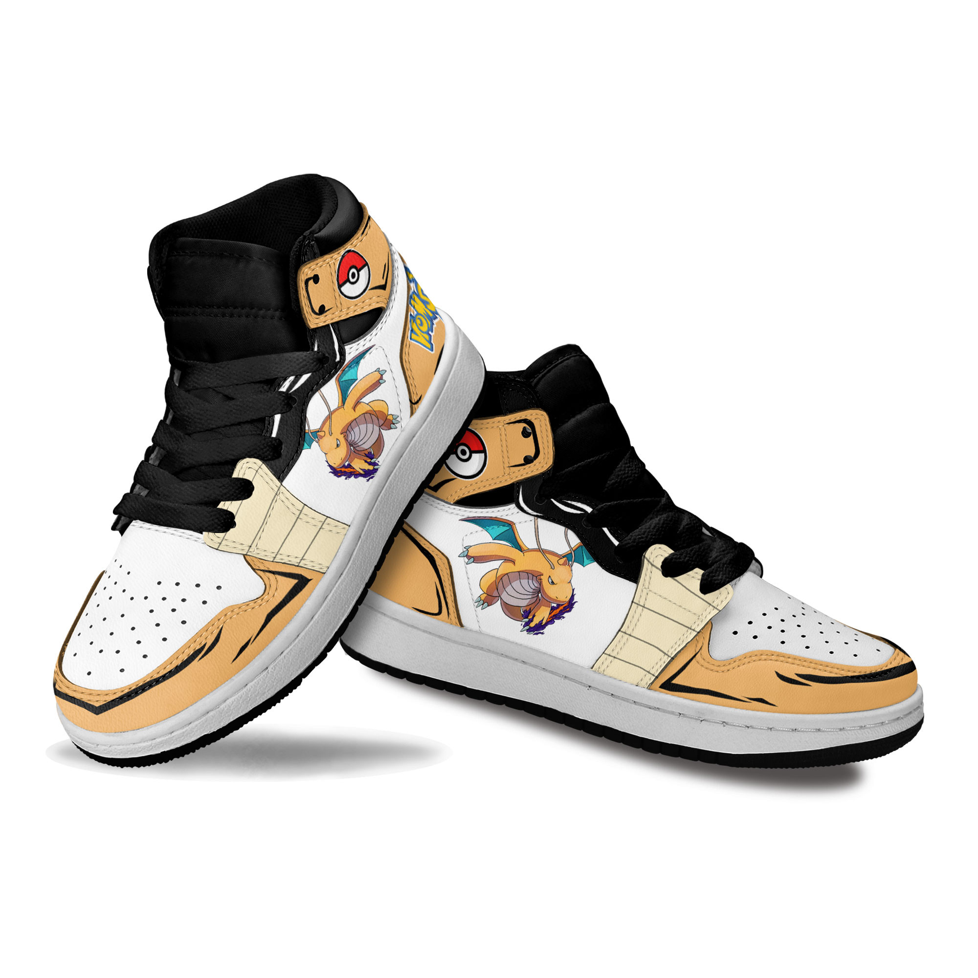 Dragonite Kids Sneakers Custom Anime Pokemon Shoes For Kids
