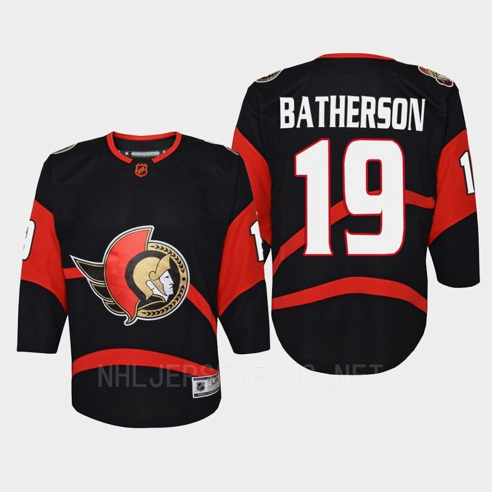 Drake Batherson 19 Ottawa Senators 2022 Special Edition 2.0 Retro Youth Stitched Jersey Black