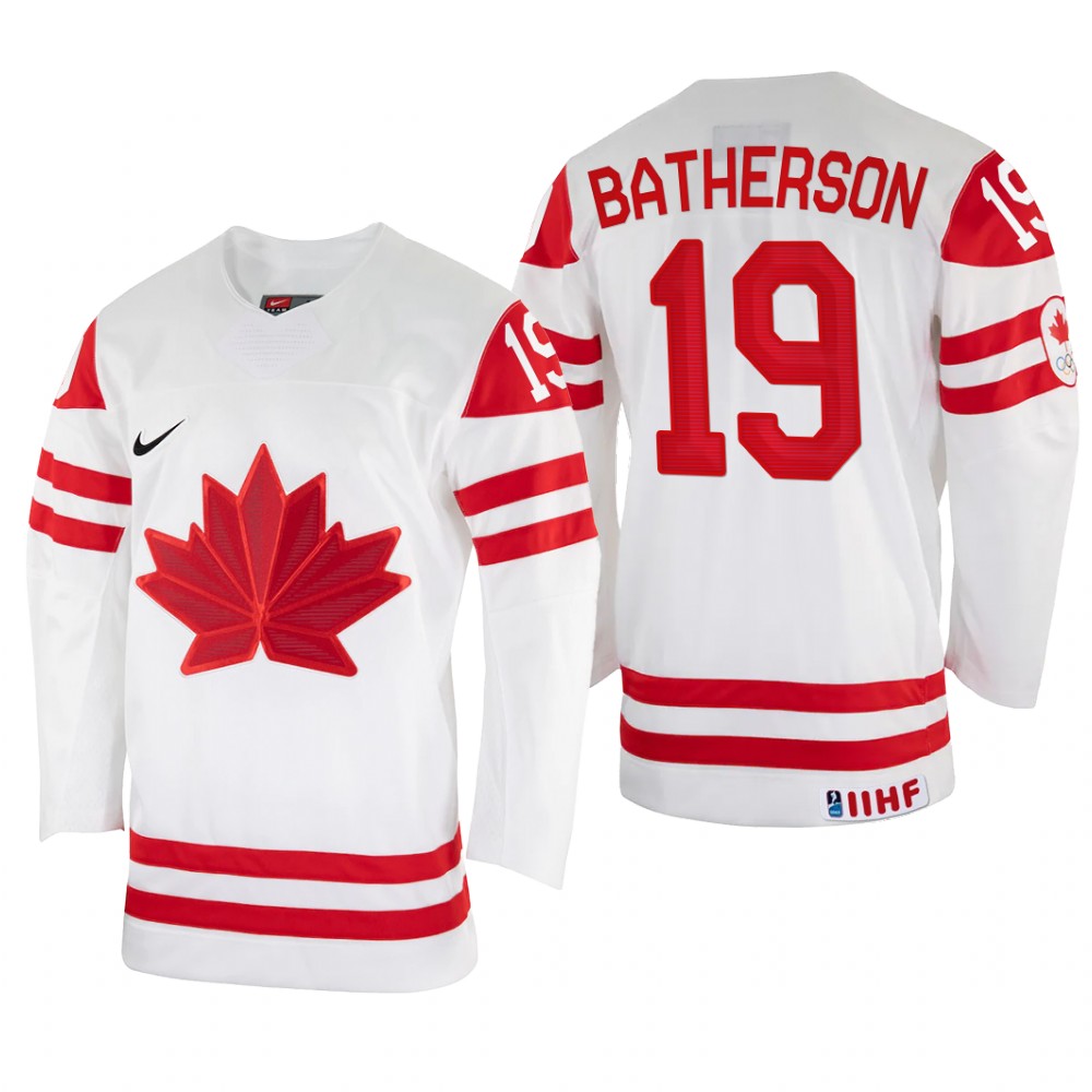 Drake Batherson Canada White Home Jersey 2022 IIHF World Championship