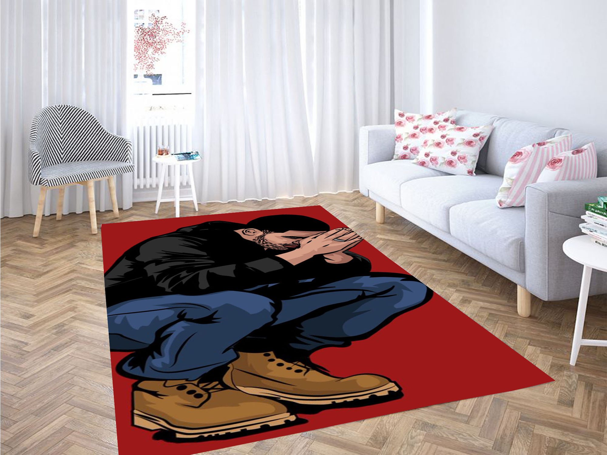 Drake Cartoon Carpet Rectangle Rug
