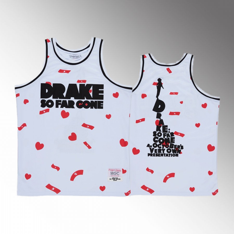 DRAKE SO FAR GONE Jersey White