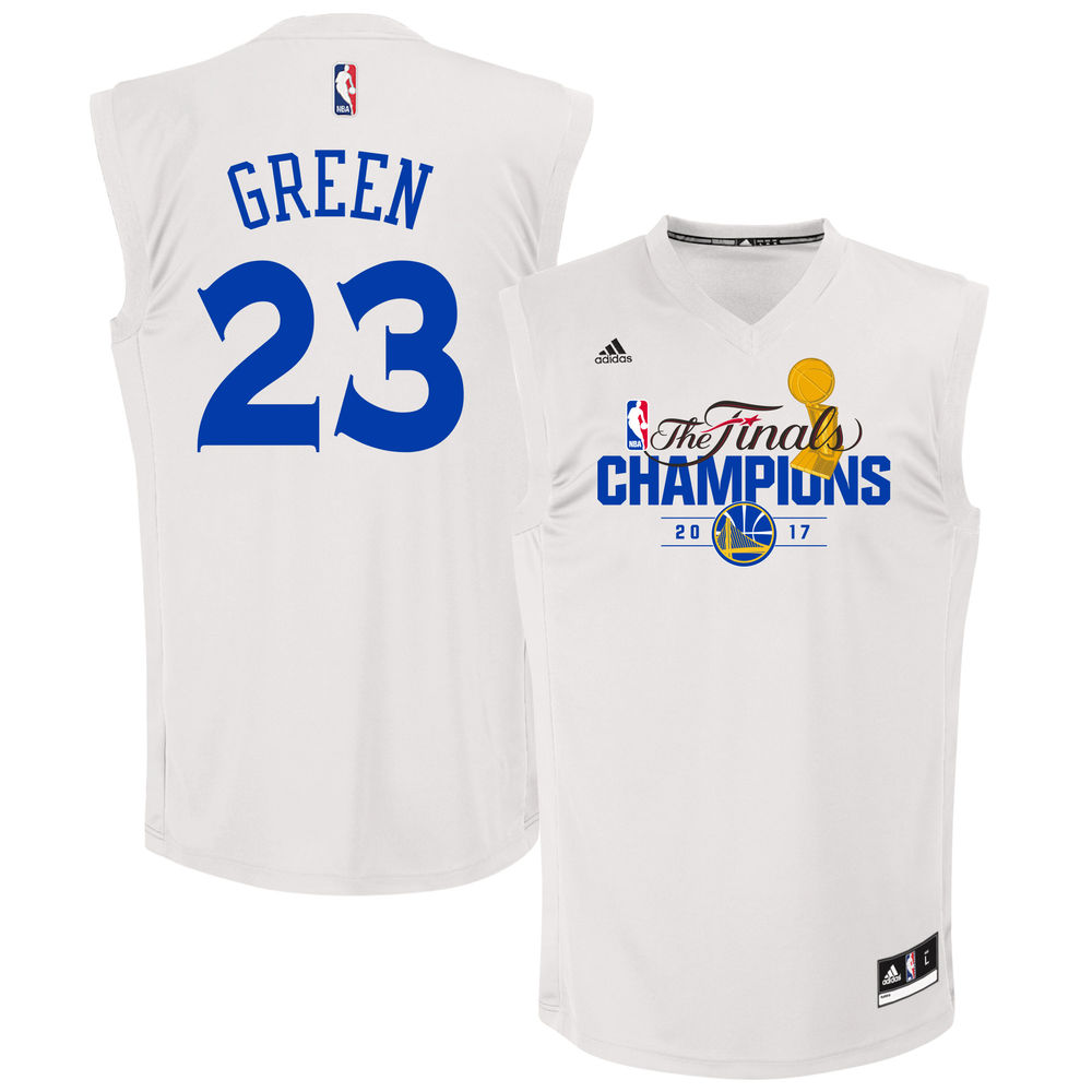 Draymond Green Golden State Warriors #23 adidas White 2017 NBA Finals Champions Fashion White jersey