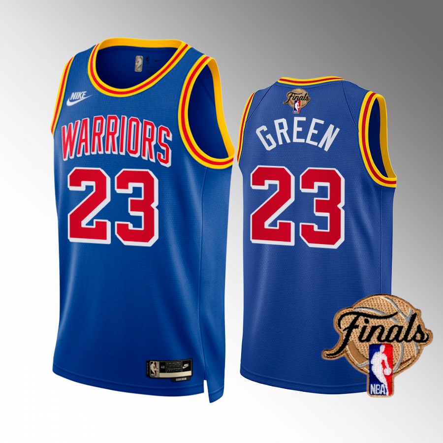 Draymond Green Golden State Warriors 2022 NBA Finals Jersey Royal #23 Classic Dub