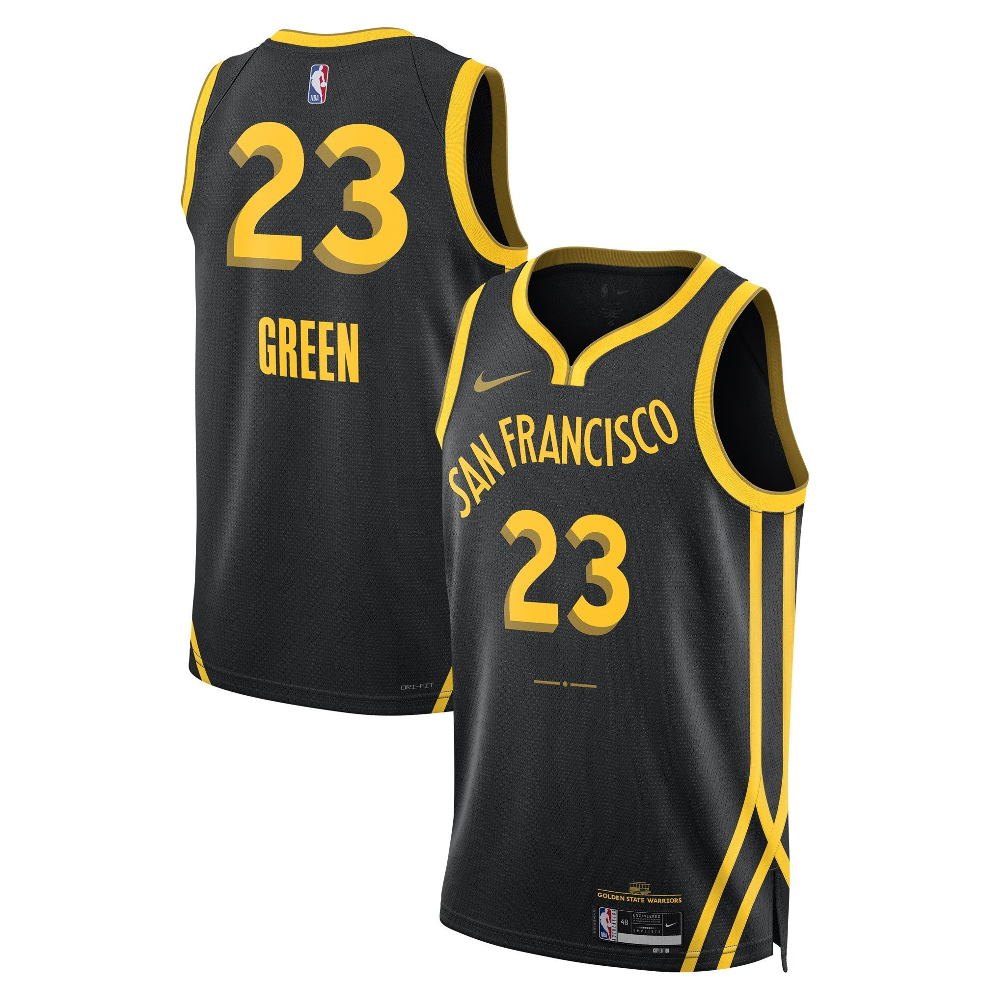 Draymond Green Golden State Warriors 2023/24 Swingman City Edition Black Jersey - All Stitched