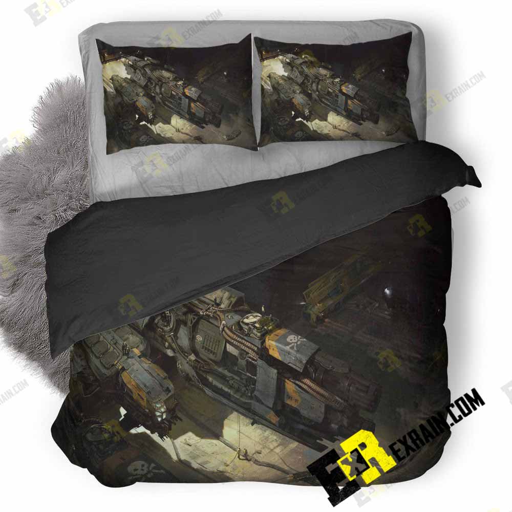 Dreadnought Corvette In Hangar Qu 3D Customized Duvet Cover Bedding Set