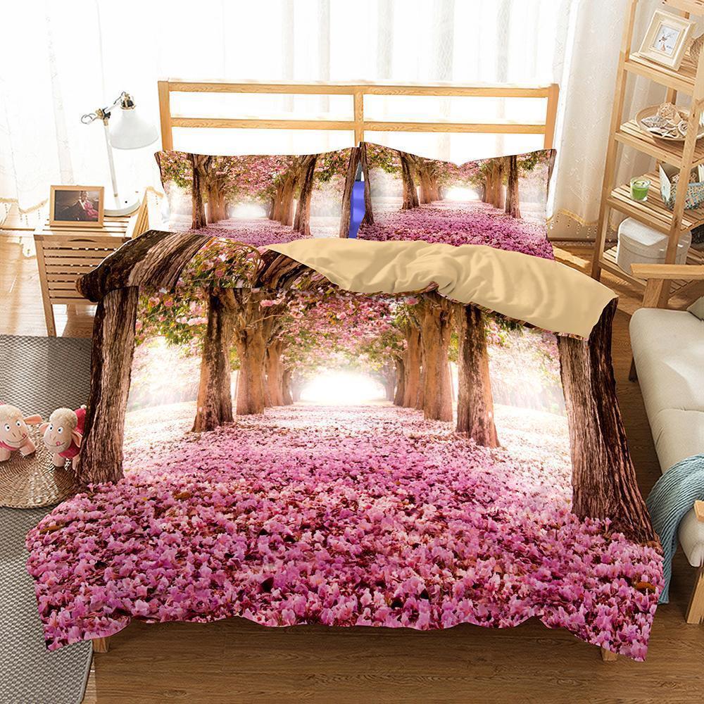 Dream Forest Digital Printing Household Goods Variousizess 3D Customized Duvet Cover Bedding Set