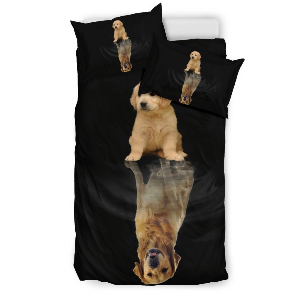 Dream Golden Retriever 3D Customized Duvet Cover Bedding Set