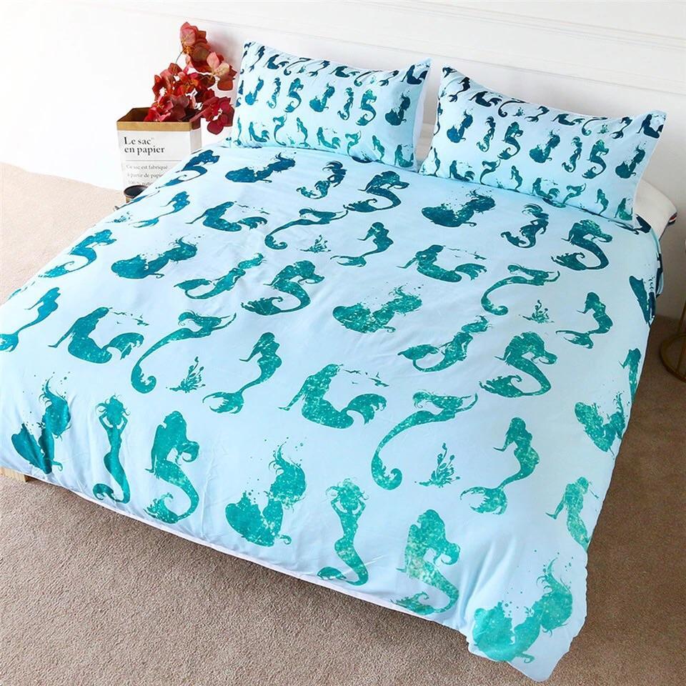 Dream Of Mermaids 3D Customized Duvet Cover Bedding Set