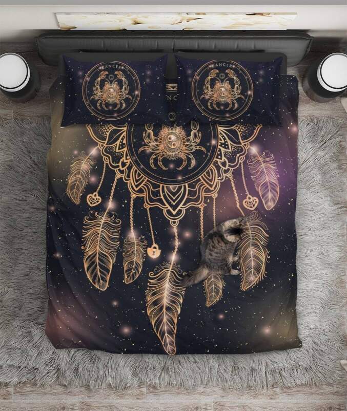 Dreamcatcher Cancer Zodiac Ign Art Hop 3D Customized Duvet Cover Bedding Set