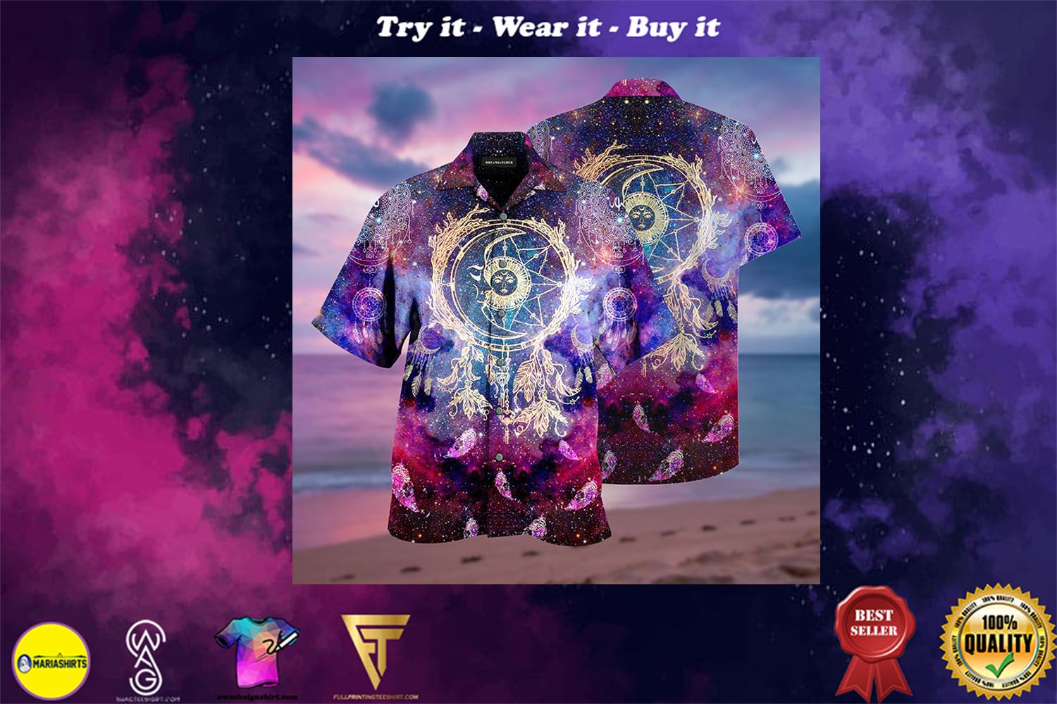 Dreamcatcher Galaxy Full Printing Hawaiian Shirt – Hot Item