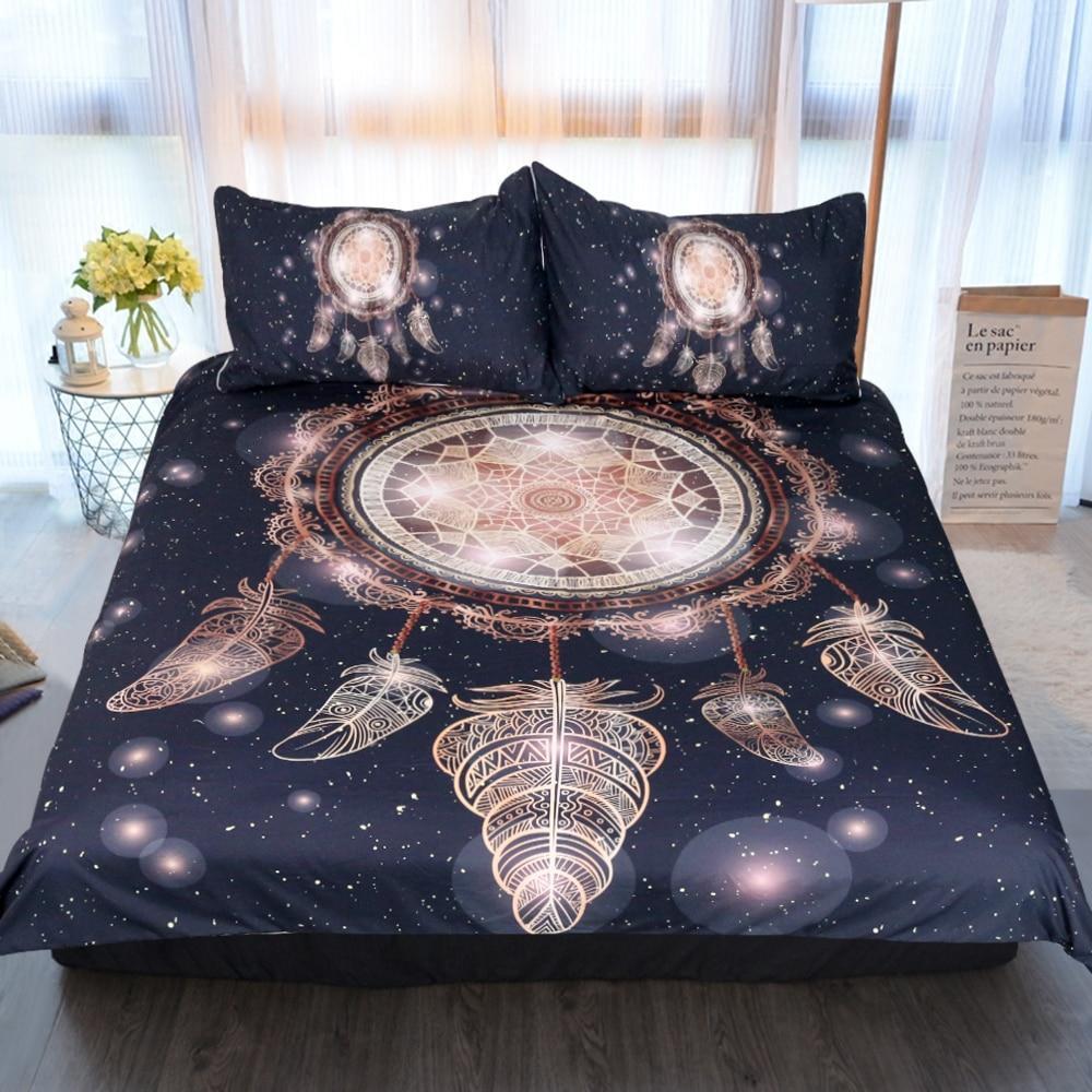 Dreamcatcher In Galaxy Art Hop 3D Customized Duvet Cover Bedding Set