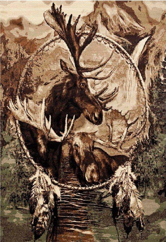 Dreamcatcher Moose Limited Edition Rectangle Rug