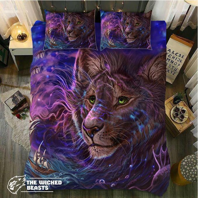 Dreaming Lion3D Customized Duvet Cover Bedding Set