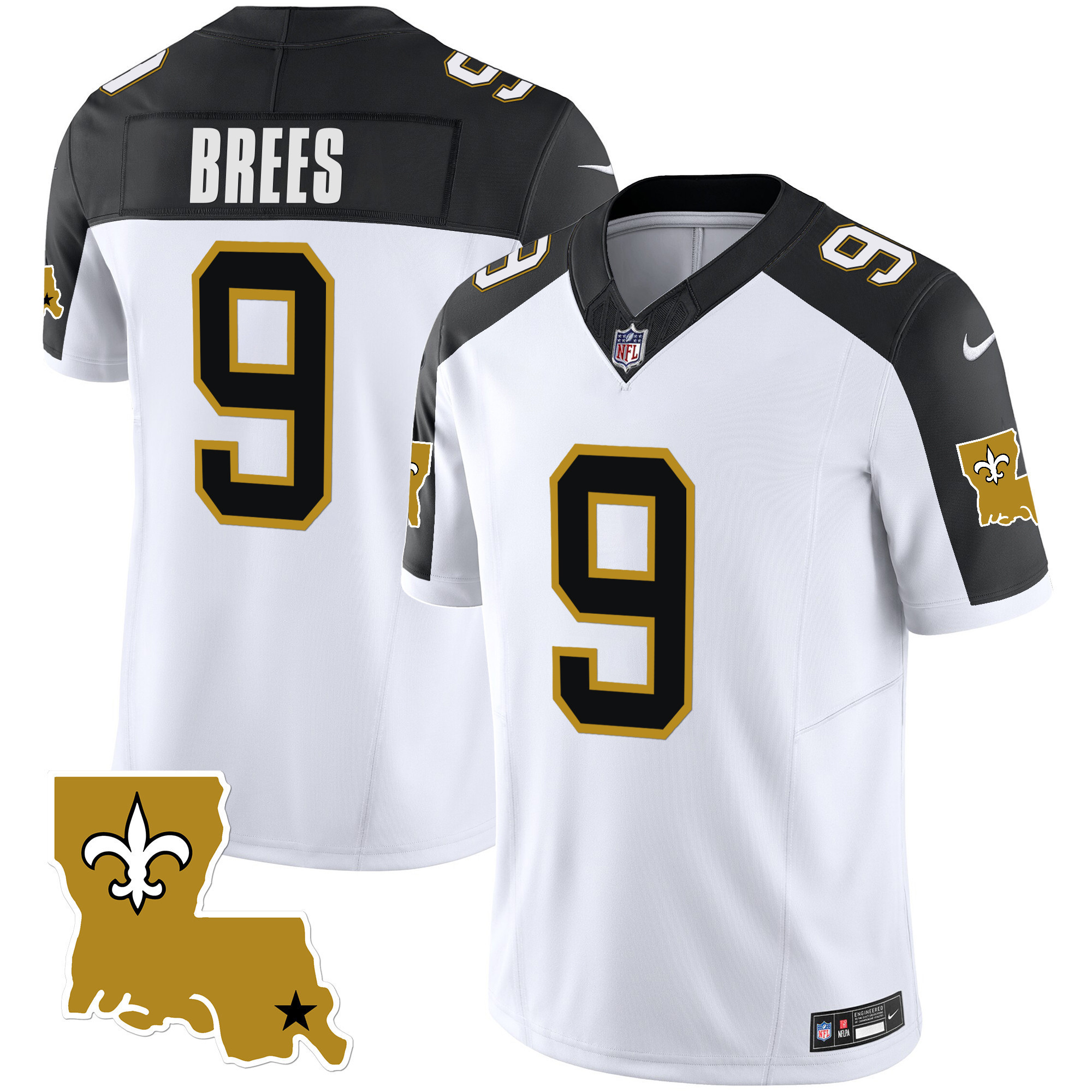 Drew Brees Men's New Orleans Saints 1987 Legacy Vapor Inverted Jersey - All Stitched 