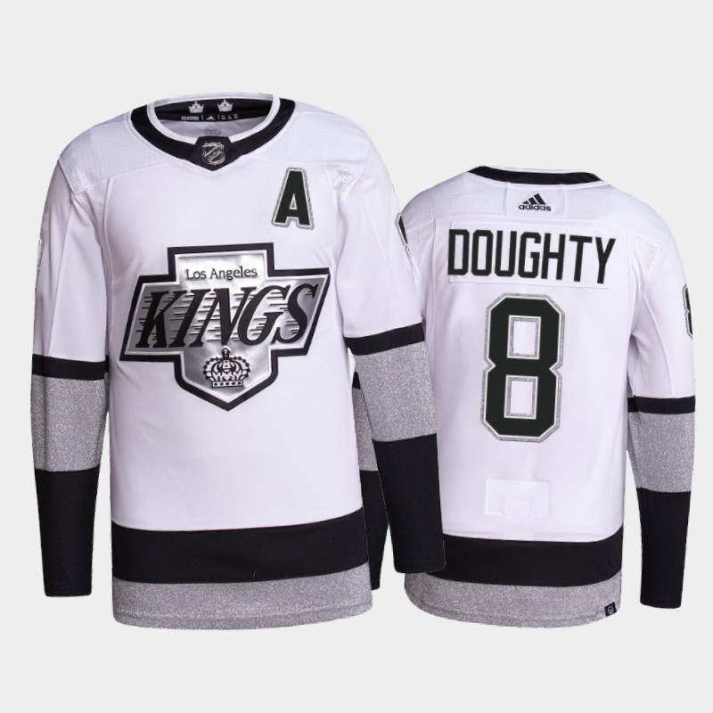 Drew Doughty Los Angeles Kings Primegreen Pro Jersey 2021-22 White #8 Alternate Uniform