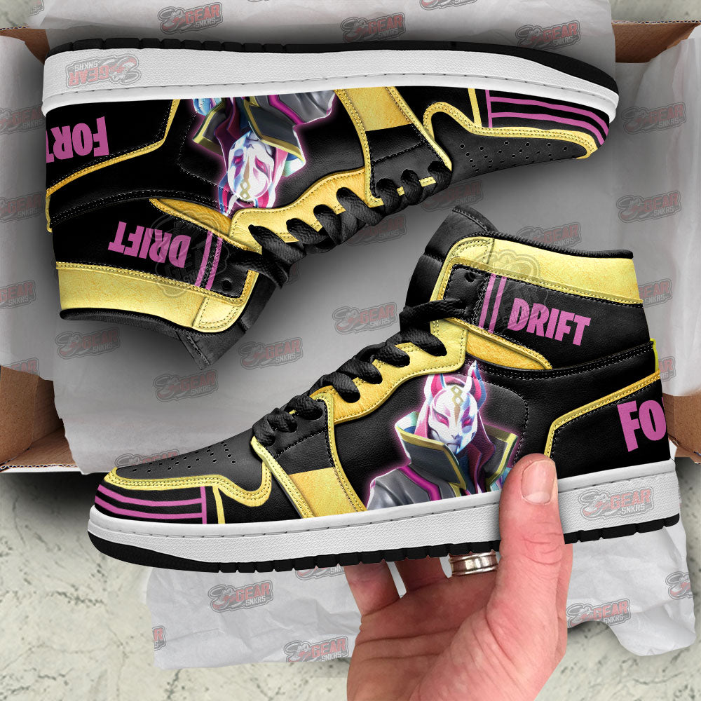Drift Skin Fortnite JD Sneakers Shoes For Fans, Air Jordan Hightop