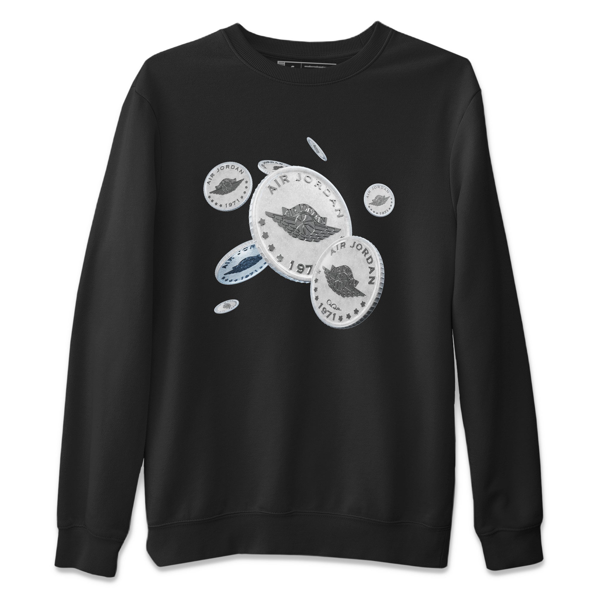 Drop Coin Unisex Sweater – Air Jordan 11 White Cement, Sneakers Matching Sweater