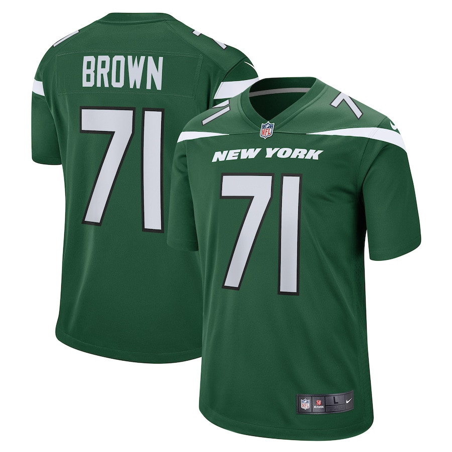 Duane Brown New York Jets Stitched Jersey – Gotham Green