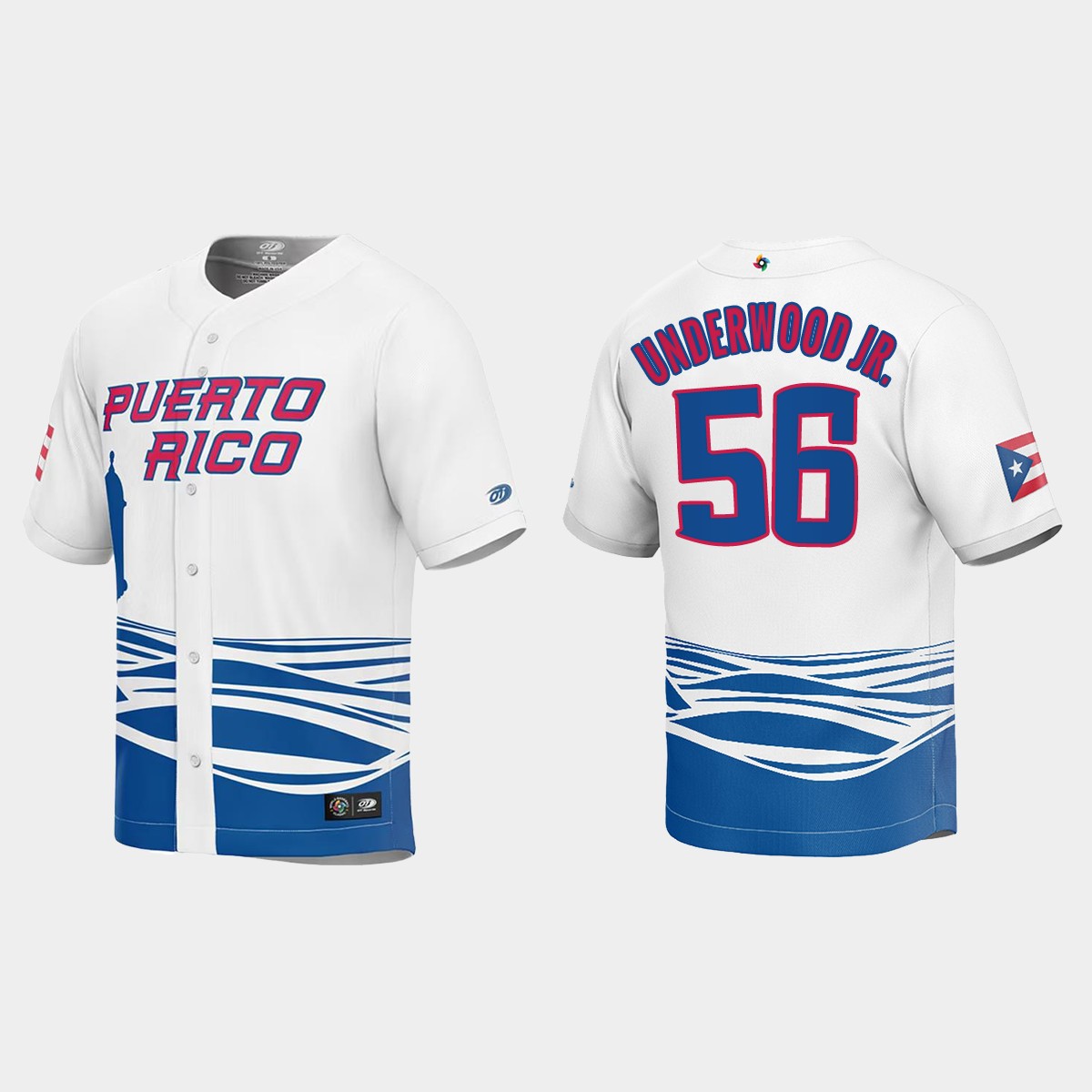 Duane Underwood Jr. Puerto Rico 2023 World Classic Jersey - White