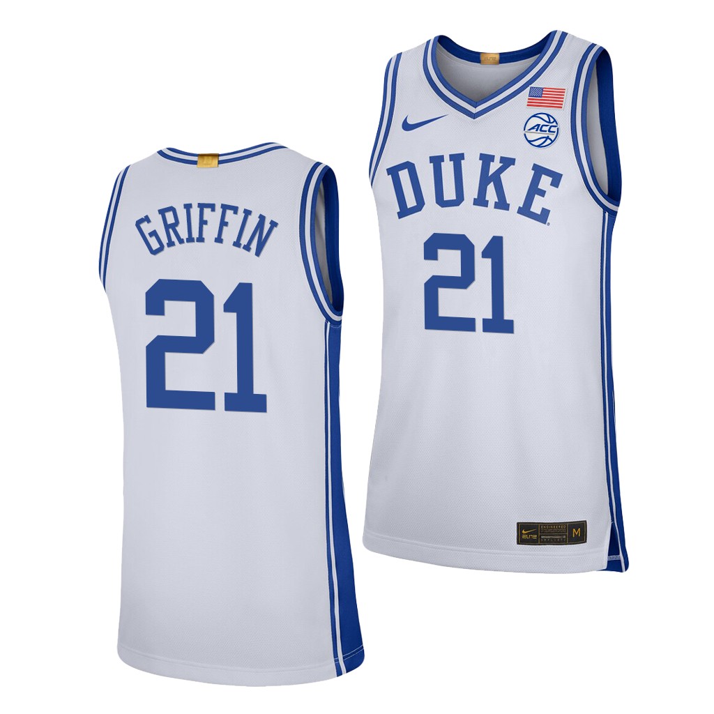 Duke Blue Devils AJ Griffin #21 White Limited Jersey 2021-22 College