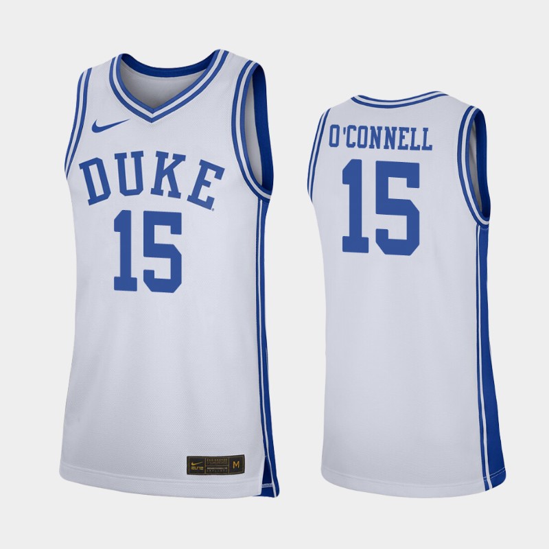 Duke Blue Devils Alex O'Connell White College Jersey