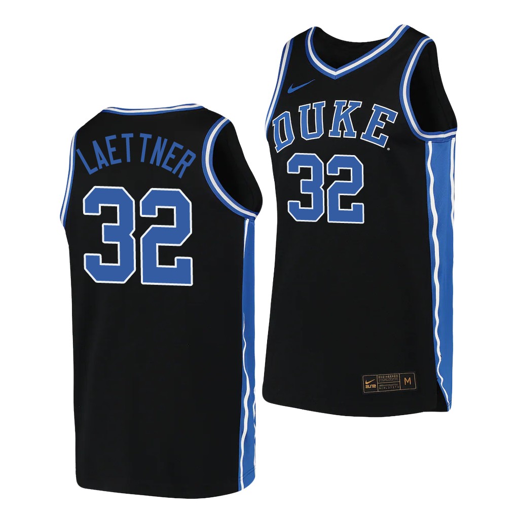 Duke Blue Devils Christian Laettner Black 2019-20 College Jersey
