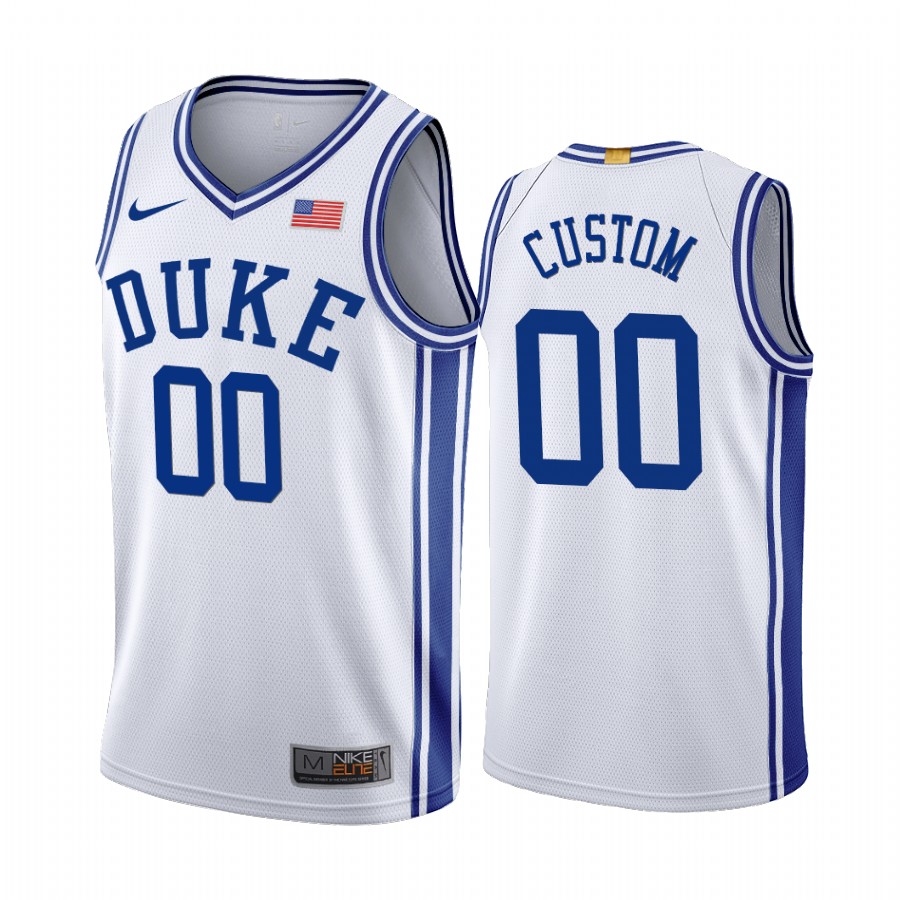 Duke Blue Devils Custom 2019-20 Ncaa Jersey White
