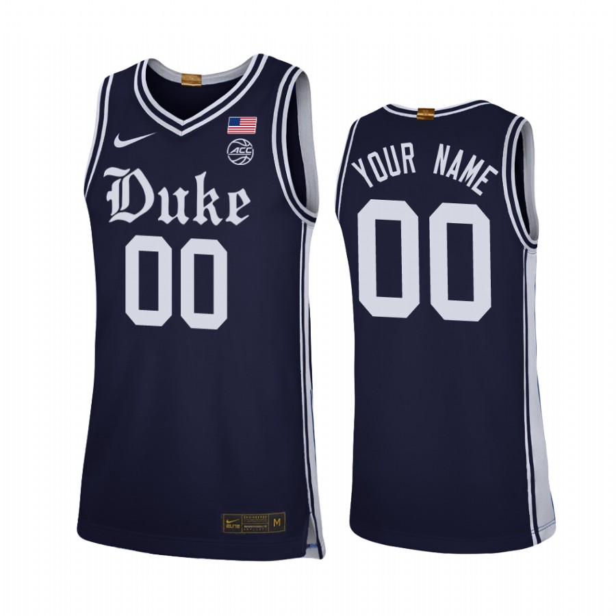 Duke Blue Devils Custom Navy Alternate Brotherhood Jersey