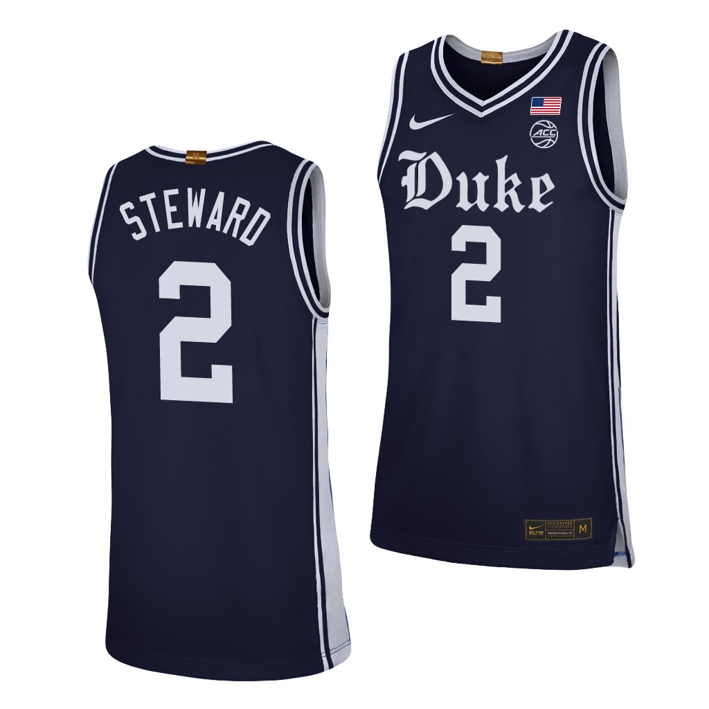 Duke Blue Devils DJ Steward Navy Alternate Brotherhood Jersey