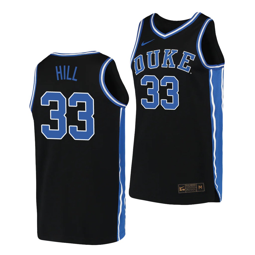 Duke Blue Devils Grant Hill Black 2019-20 College Jersey