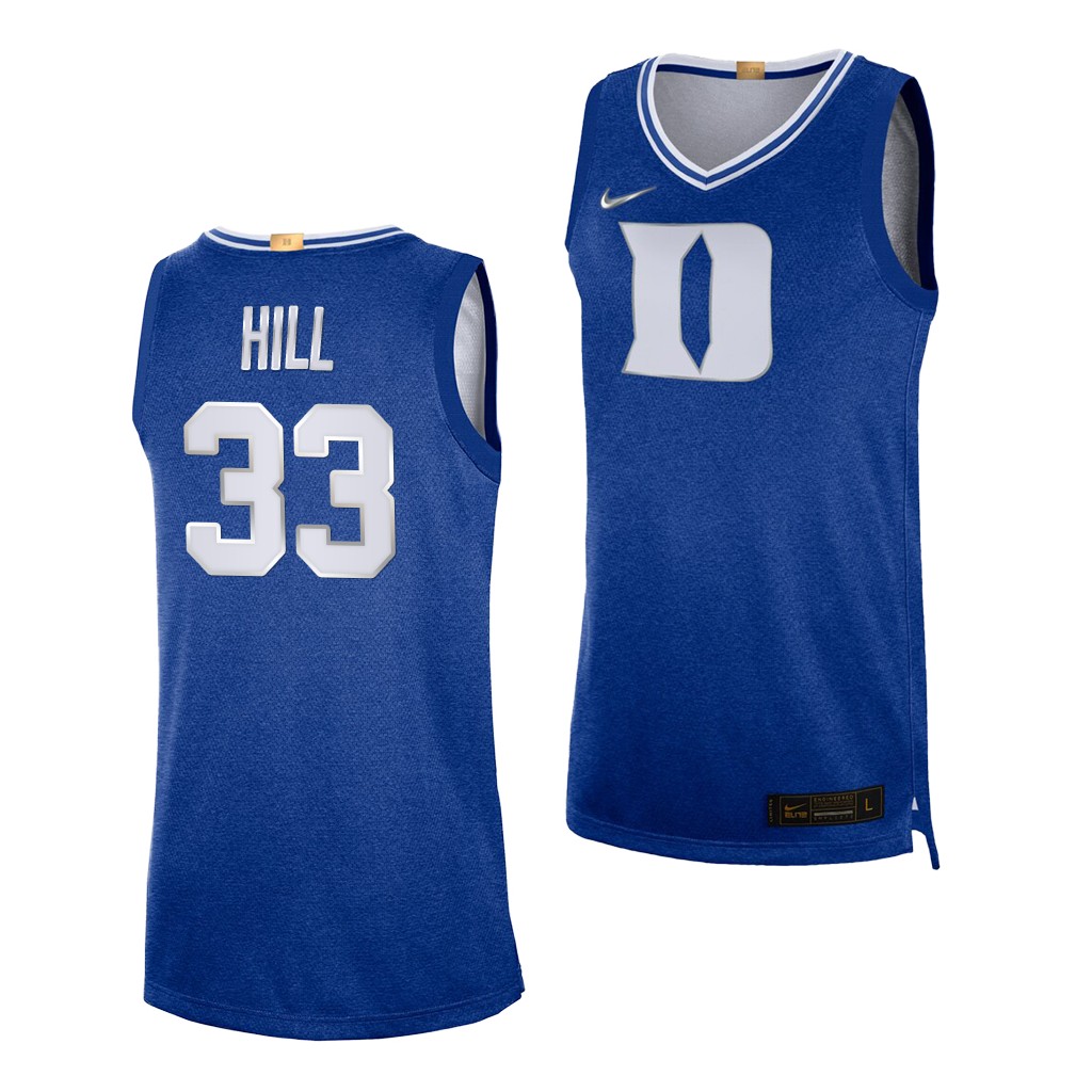 Duke Blue Devils Grant Hill Royal 100th Anniversary Men's Rivalry Limited Jersey