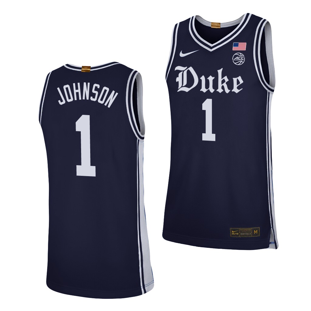 Duke Blue Devils Jalen Johnson Navy Alternate Brotherhood Jersey