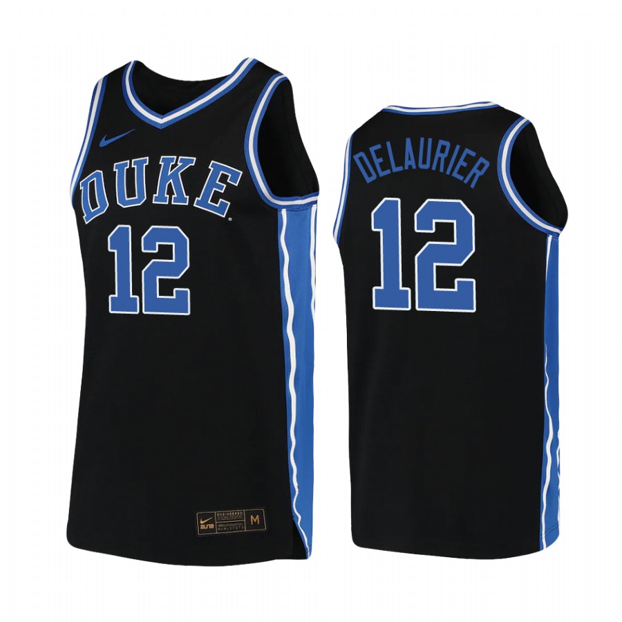 Duke Blue Devils Javin DeLaurier College Black Jersey