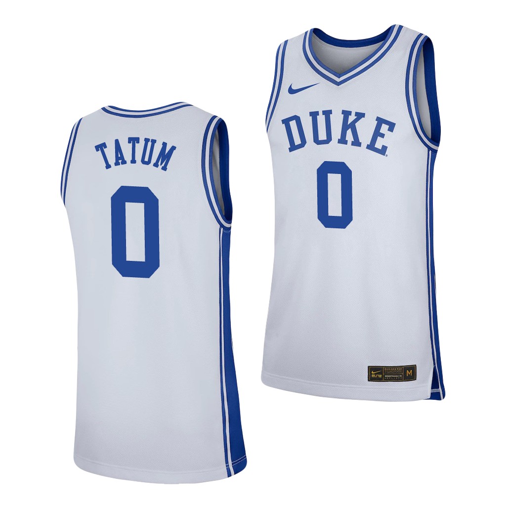 Duke Blue Devils Jayson Tatum White Jersey