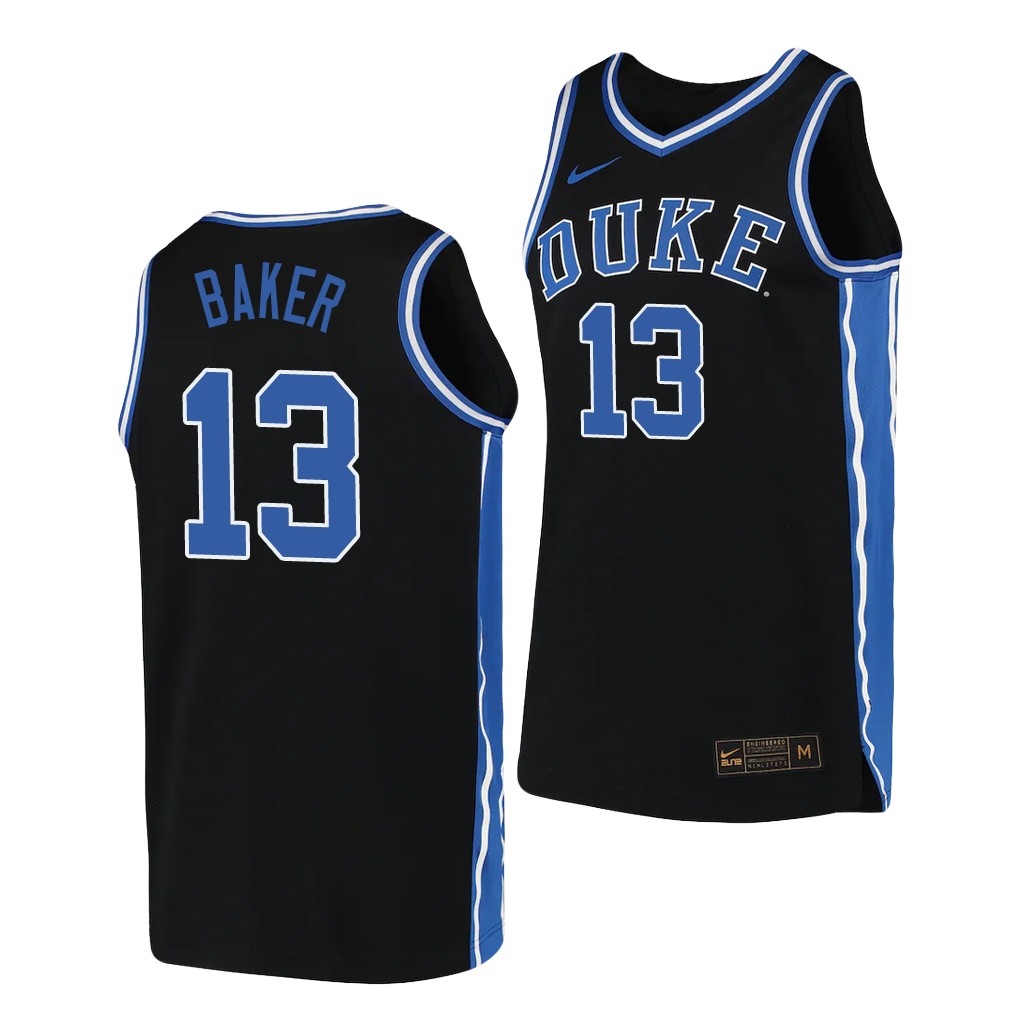 Duke Blue Devils Joey Baker Black 2019-20 College Jersey