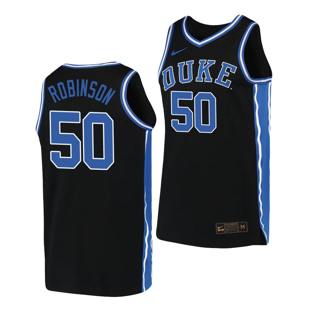 Duke Blue Devils Justin Robinson Black 2019-20 College Jersey