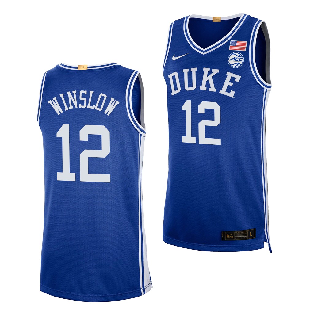 Duke Blue Devils Justise Winslow #12 Royal Jersey Elite