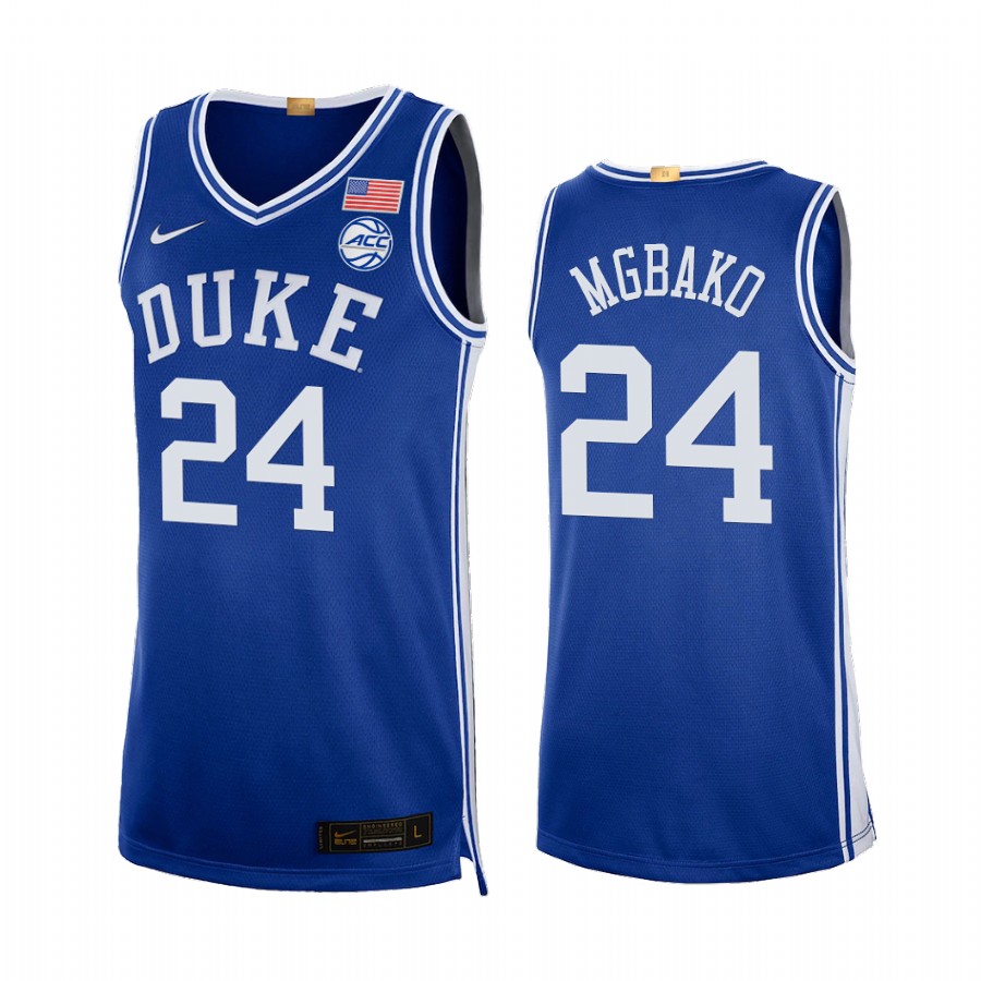 Duke Blue Devils Mackenzie Mgbako Jersey 2023 Classc 5-Star Royal College Uniform