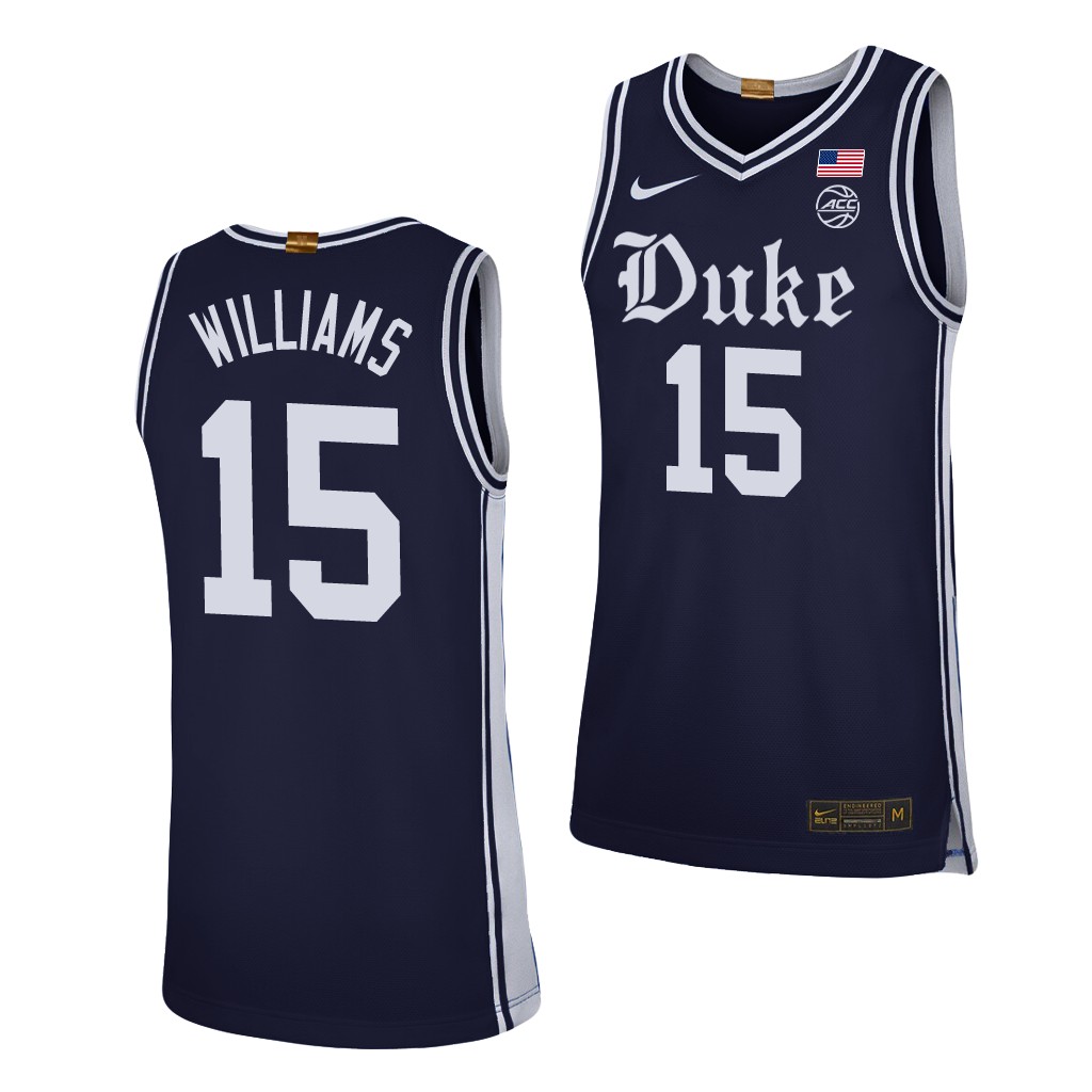 Duke Blue Devils Mark Williams Navy Alternate Brotherhood Jersey