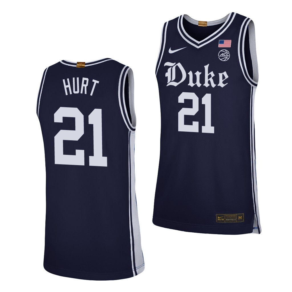 Duke Blue Devils Matthew Hurt Navy Alternate Brotherhood Jersey