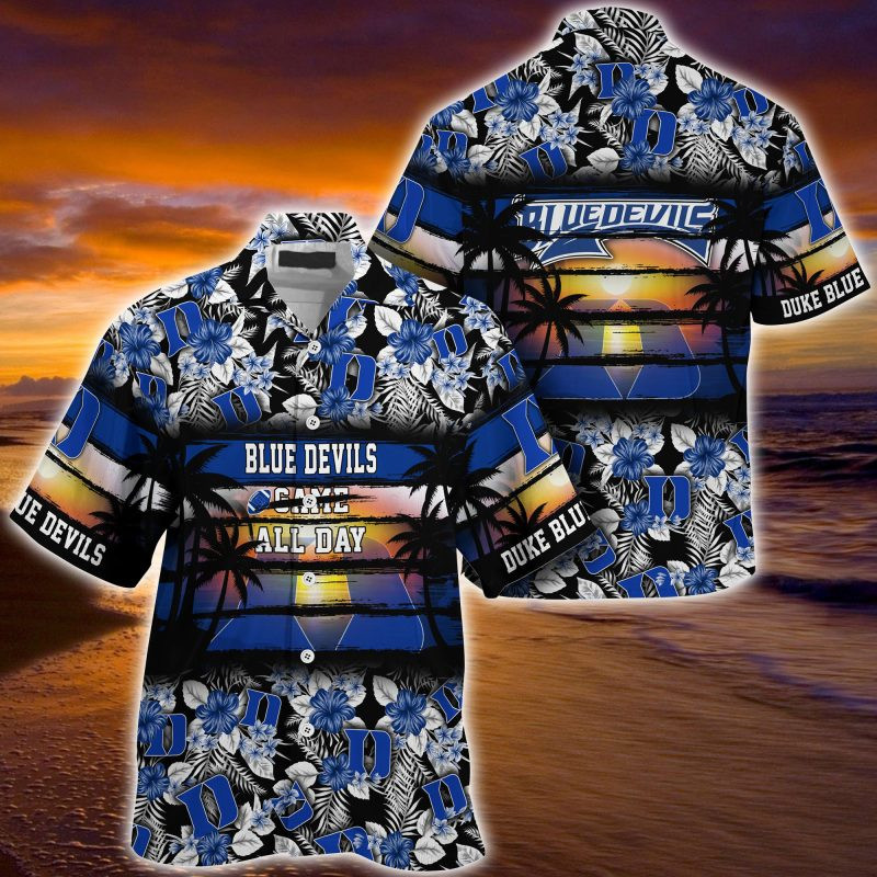 Duke Blue Devils NCAA Summer – Hawaii Shirt For This Season – Gift For Sport Lovers Floral Pattern