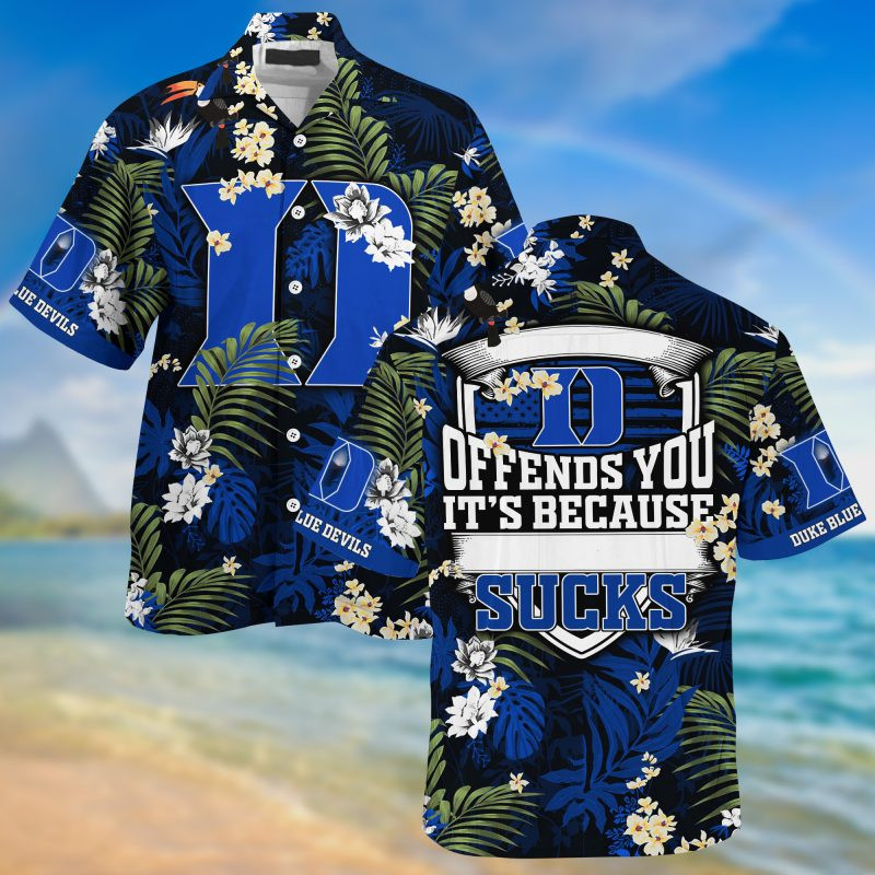 Duke Blue Devils NCAA Summer – Hawaii Shirt For This Season – Gift For Sport Lovers With Tropical Patterns