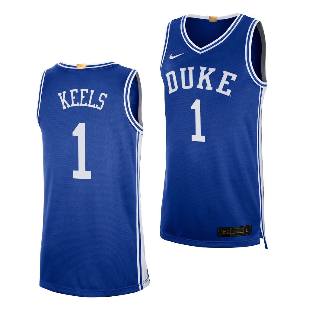 Duke Blue Devils Trevor Keels #1 Blue 2021 Class Jersey Limited